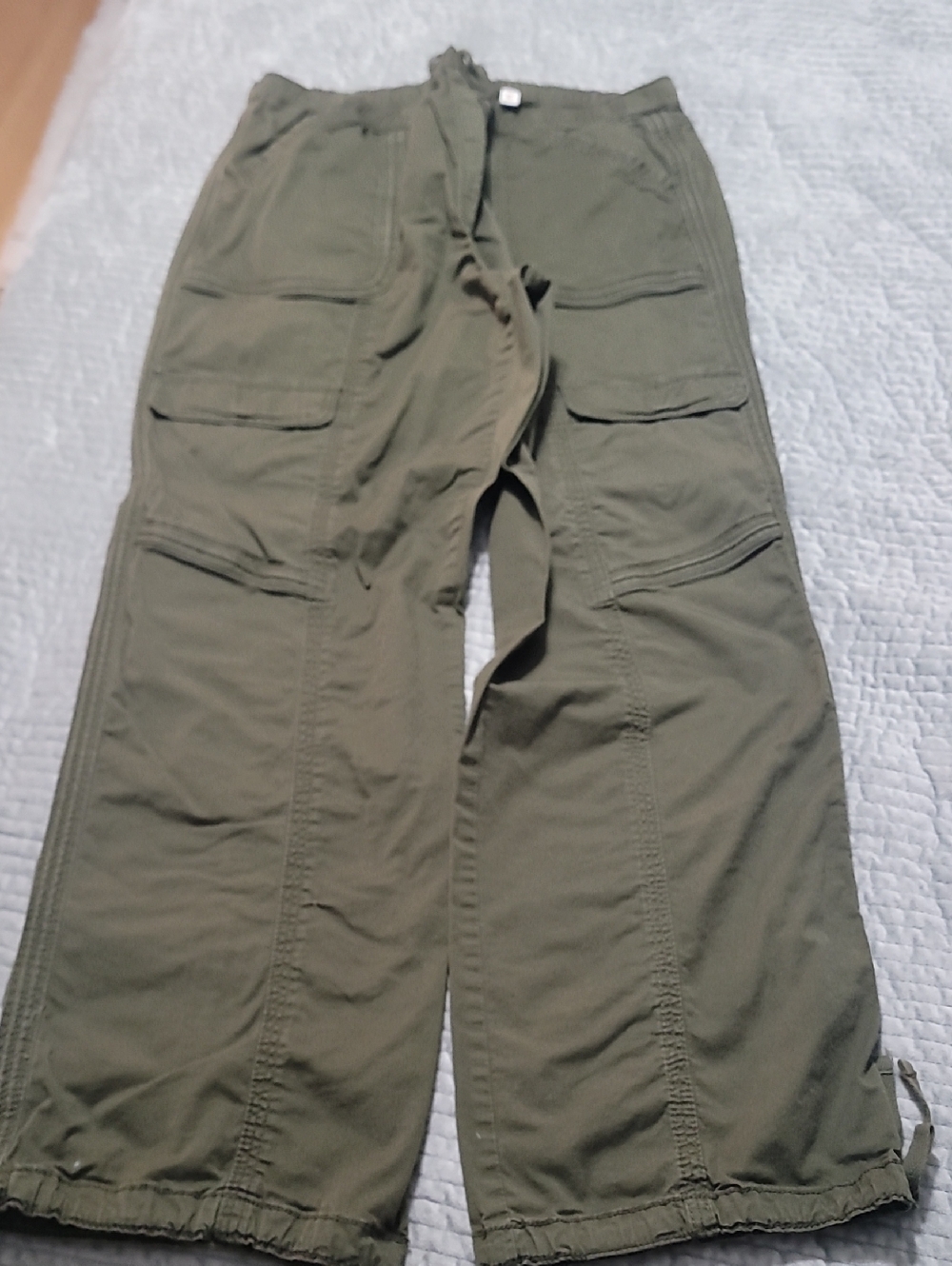 Women's Olive Green Cargo Pants - Utility Style